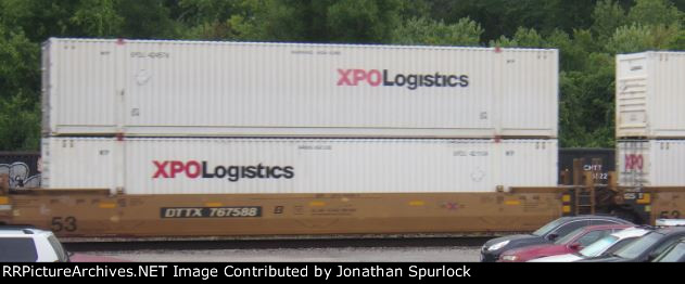 DTTX 767588B and two containers